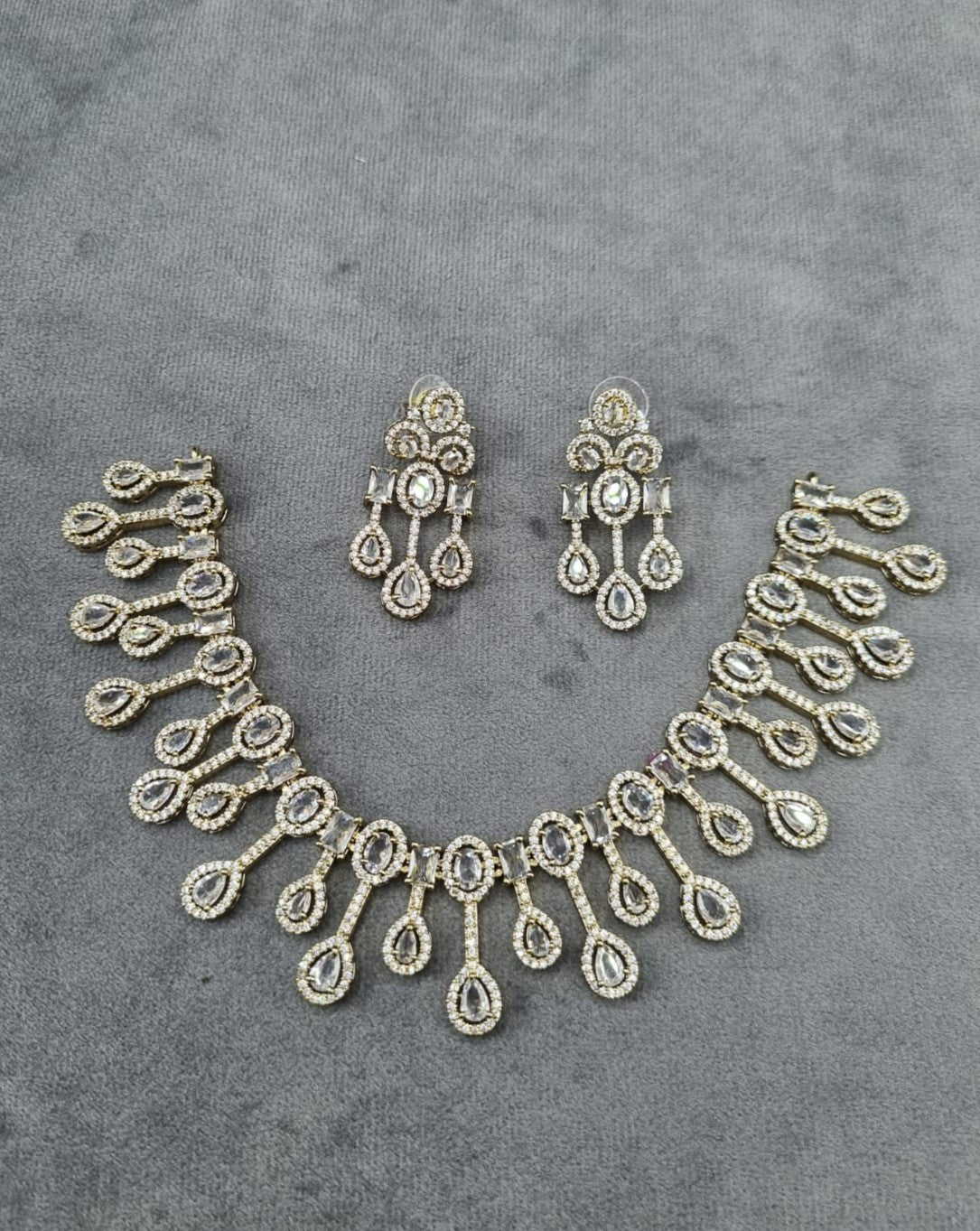 Gold Plated American Diamond Bridal Jewellery